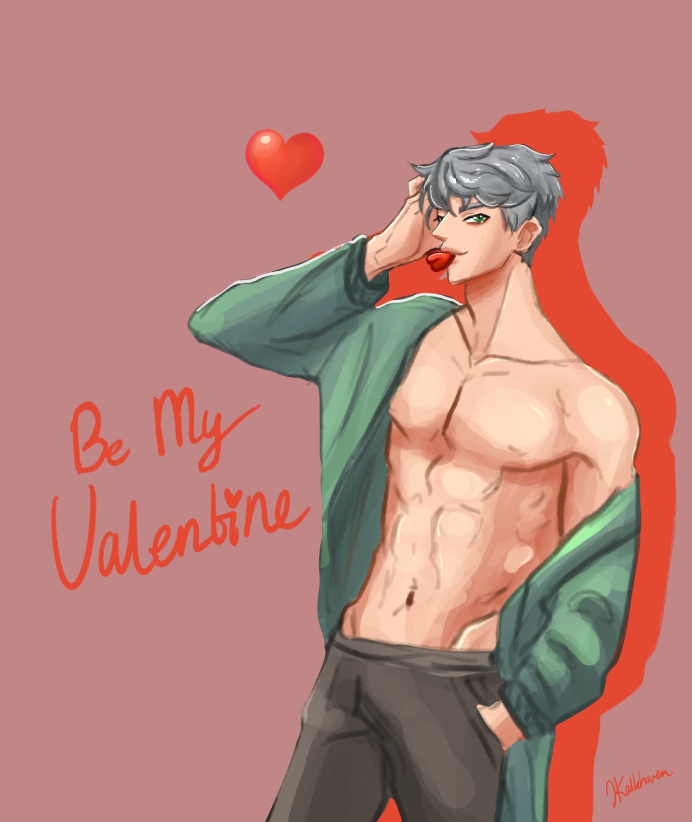 Valentine Card. by Jenny Kalkhoven.